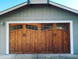 wood garage door style