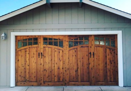 wood garage door style
