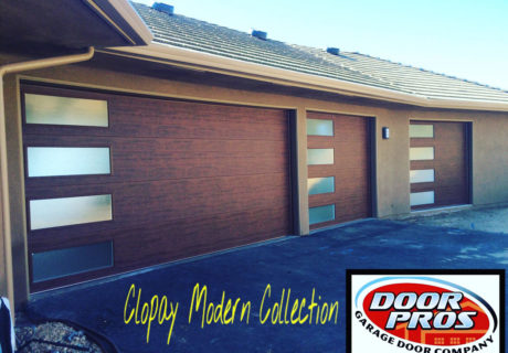 modern steel garage door style