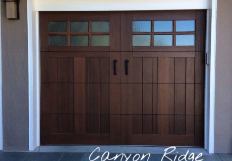 ultra grain wooden garage door style