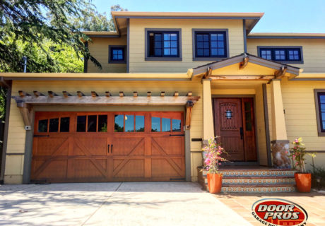 wooden garage door style