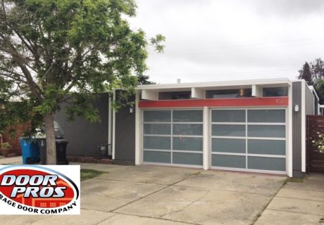 modern steel garage door style