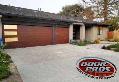 modern steel garage door style