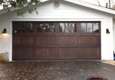 wooden garage door style
