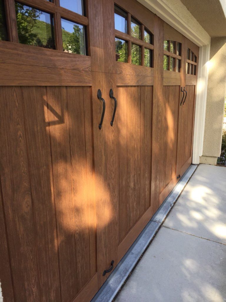 wooden garage door style